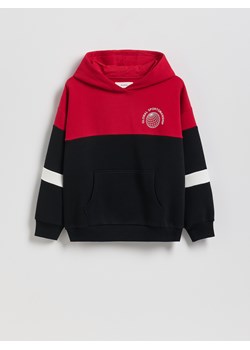 Reserved - Bluza oversize z kapturem - czerwony ze sklepu Reserved w kategorii Bluzy chłopięce - zdjęcie 188150389