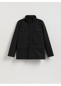 Reserved - Wodoodporna kurtka z kapturem - czarny ze sklepu Reserved w kategorii Kurtki męskie - zdjęcie 188150425