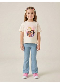 Sinsay - Bawełniana koszulka z nadrukiem Disney - różowy ze sklepu Sinsay w kategorii Bluzki dziewczęce - zdjęcie 188151248