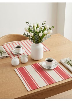 Sinsay - Zestaw ścierek kuchennych w paski 2 pack - czerwony ze sklepu Sinsay w kategorii Fartuchy kuchenne - zdjęcie 188151406