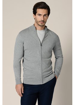 Sweter Szary Rozpinany z Wiskozą Riki ze sklepu Lancerto S.A. w kategorii Swetry męskie - zdjęcie 188151916