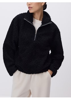 Reserved - Bluza ze sztucznego baranka - czarny ze sklepu Reserved w kategorii Bluzy damskie - zdjęcie 188152876