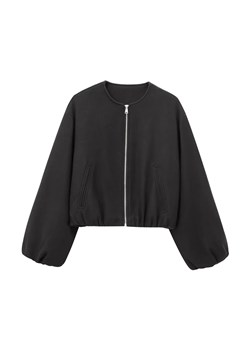 Klasyczna damska kurtka bomberka - Czarny XS ze sklepu Intimica.pl w kategorii Kurtki damskie - zdjęcie 188153305