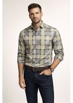 Koszula męska w kratę styl retro Recea ze sklepu Recea.pl w kategorii Koszule męskie - zdjęcie 188153459