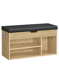 Siedzisko z szafką na buty dąb artisan A3-H86 ze sklepu Edinos.pl w kategorii Zestawy mebli do przedpokoju - zdjęcie 188153486