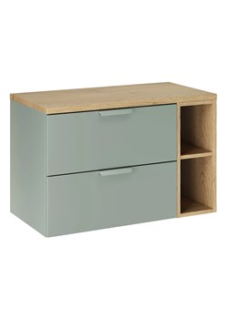 Zielona szafka łazienkowa pod umywalkę nablatową - Verdessa 13X ze sklepu Edinos.pl w kategorii Szafki i regały łazienkowe - zdjęcie 188153528