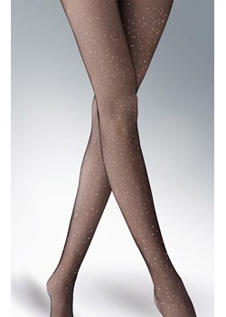 Marilyn rajstopy damskie z efektem połysku Flores Stars 20 DEN, Kolor czarno-srebrny, Rozmiar 2, Marilyn ze sklepu Intymna w kategorii Rajstopy - zdjęcie 188153606