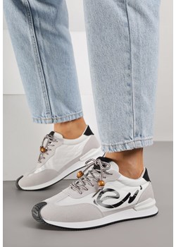 Czarne Sneakersy z Geometrycznym Wzorem Prisnore ze sklepu born2be.pl w kategorii Buty sportowe damskie - zdjęcie 188154529