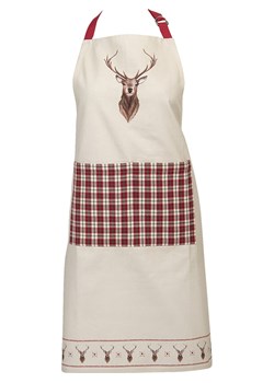 Clayre &amp; Eef Fartuch w kolorze czerwono-beżowym - 85 x 70 cm ze sklepu Limango Polska w kategorii Ścierki kuchenne - zdjęcie 188155416