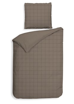 Heckett Lane Komplet pościeli satynowej "Diamante" w kolorze brązowo-szarym ze sklepu Limango Polska w kategorii Pościele - zdjęcie 188155489