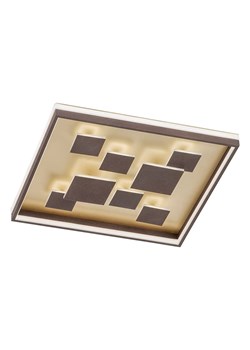FISCHER &amp; HONSEL Lampa sufitowa LED "Rico" w kolorze brązowym - 53 x 53 cm ze sklepu Limango Polska w kategorii Oświetlenie - zdjęcie 188155567