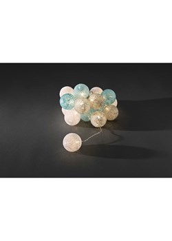 Konstsmide Łańcuch świetlny LED w kolorze błękitno-szaro-białym ze sklepu Limango Polska w kategorii Oświetlenie - zdjęcie 188156045