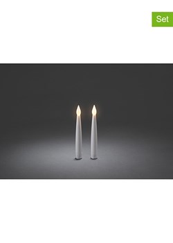 Konstsmide Świece LED (2 szt.) w kolorze białym - wys. 28 cm ze sklepu Limango Polska w kategorii Oświetlenie - zdjęcie 188156047