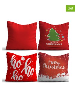 Colorful Cotton Poduszki (4 szt.) w kolorze czerwonym ze sklepu Limango Polska w kategorii Poduszki dekoracyjne - zdjęcie 188156097