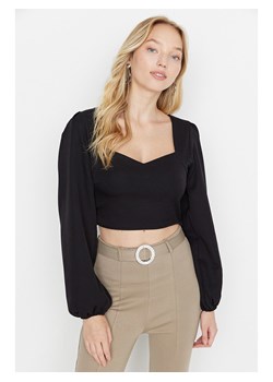 trendyol Bluzka w kolorze czarnym ze sklepu Limango Polska w kategorii Bluzki damskie - zdjęcie 188156229