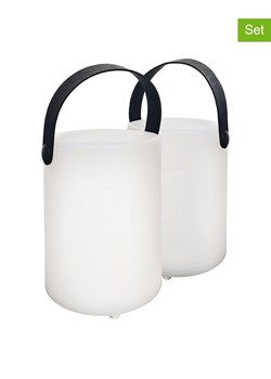 FISCHER &amp; HONSEL Lampy zewnętrzne LED (2 szt.) w kolorze białym - wys. 15 x Ø 11 cm ze sklepu Limango Polska w kategorii Oświetlenie - zdjęcie 188156488