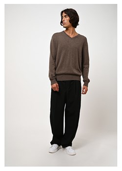 AUTHENTIC CASHMERE Kaszmirowy sweter "Agel" w kolorze brązowym ze sklepu Limango Polska w kategorii Swetry męskie - zdjęcie 188156686