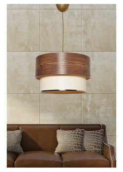 Opviq Lampa wisząca w kolorze kremowo-jasnobrązowym - wys. 65 x Ø 30 cm ze sklepu Limango Polska w kategorii Oświetlenie - zdjęcie 188156727