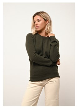 Just Cashmere Kaszmirowy sweter "Helen" w kolorze zielonym ze sklepu Limango Polska w kategorii Swetry damskie - zdjęcie 188157427