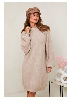Soft Cashmere Sukienka dzianinowa w kolorze beżowym ze sklepu Limango Polska w kategorii Sukienki - zdjęcie 188157665