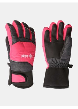 Kilpi Rękawiczki narciarskie "Skimi" w kolorze różowo-czarnym ze sklepu Limango Polska w kategorii Rękawiczki dziecięce - zdjęcie 188157958