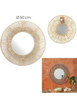 Ethnical Life Lustro "Mirage" w kolorze beżowym - Ø 50 cm ze sklepu Limango Polska w kategorii Lustra - zdjęcie 188158319