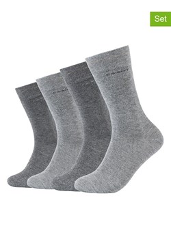 Skechers Skarpety (4 pary) w kolorze szarym ze sklepu Limango Polska w kategorii Skarpetki męskie - zdjęcie 188158666