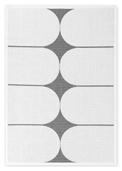 NORTHRUGS Dwustronny dywan zewnętrzny "Bowen" w kolorze czarno-białym ze sklepu Limango Polska w kategorii Dywany - zdjęcie 188159158