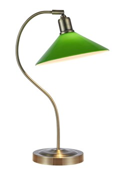 Marksljöd Lampa stołowa "Vela" w kolorze zielonym - wys. 49 x Ø 27,5 cm ze sklepu Limango Polska w kategorii Oświetlenie - zdjęcie 188159247