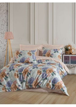 Colourful Cotton Komplet pościeli "Garden" w kolorze miętowo-fioletowym ze sklepu Limango Polska w kategorii Pościele - zdjęcie 188159569