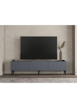 Scandinavia Concept Szafka RTV "Oscar" w kolorze antracytowym - 180 x 45 x 31,4 cm ze sklepu Limango Polska w kategorii Meble - zdjęcie 188159817