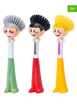 Vigar Szczotki (3 szt.) "Dolls" ze wzorem do zmywania - wys. 26,5 cm ze sklepu Limango Polska w kategorii Akcesoria kuchenne - zdjęcie 188160096