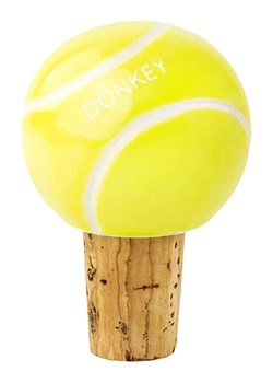 Donkey Zatyczka "Tennis" w kolorze żółtym do butelki - 4,5 x 6,5 x 4,5 cm ze sklepu Limango Polska w kategorii Naczynia - zdjęcie 188160576