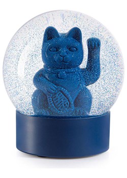 Donkey Kula śnieżna "Lucky Cat" w kolorze niebieskim - 10 x 11,3 x 10 cm ze sklepu Limango Polska w kategorii Dekoracje - zdjęcie 188160588