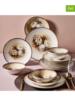 Hermia 26-częściowy zestaw w kolorze biało-brązowym ze sklepu Limango Polska w kategorii Naczynia - zdjęcie 188160606