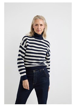 Josephine &amp; Co Sweter "Alana" w kolorze granatowo-białym ze sklepu Limango Polska w kategorii Swetry damskie - zdjęcie 188161277