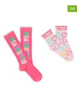 Billieblush Skarpety (2 pary) w kolorze różowo-jasnoróżowym ze sklepu Limango Polska w kategorii Skarpetki dziecięce - zdjęcie 188161846