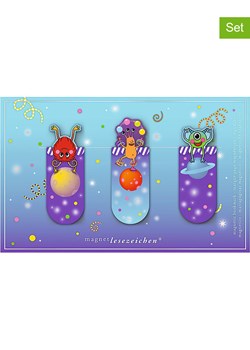 moses. Magnetyczne zakładki (2x 3 szt.) "Monster" ze wzorem ze sklepu Limango Polska w kategorii Akcesoria biurowe - zdjęcie 188161978