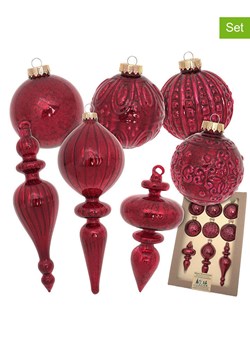Krebs Glas Lauscha 9-częściowy zestaw w kolorze czerwonym ze sklepu Limango Polska w kategorii Dekoracje bożonarodzeniowe - zdjęcie 188162259