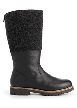 TRAVELIN' Skórzane kozaki "Skive" w kolorze czarnym ze sklepu Limango Polska w kategorii Kozaki damskie - zdjęcie 188162727