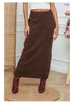 So Cachemire Spódnica dzianinowa "Doristo" w kolorze brązowym ze sklepu Limango Polska w kategorii Spódnice - zdjęcie 188163185