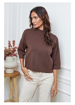 So Cachemire Sweter "Dylia" w kolorze brązowym ze sklepu Limango Polska w kategorii Swetry damskie - zdjęcie 188163195