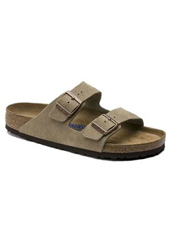 Birkenstock Skórzane klapki "Arizona" w kolorze beżowym ze sklepu Limango Polska w kategorii Klapki męskie - zdjęcie 188164016