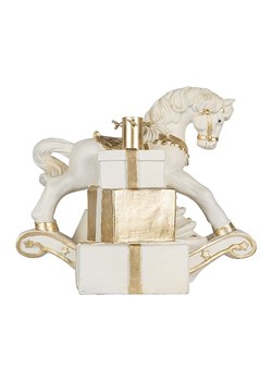 Clayre &amp; Eef Stojak w kolorze złoto-białym na choinkę - 47 x 30 x 38 cm ze sklepu Limango Polska w kategorii Dekoracje bożonarodzeniowe - zdjęcie 188164349