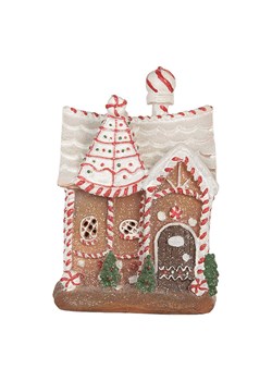 Clayre &amp; Eef Dekoracyjny domek LED ze wzorem - 16 x 23 x 12 cm ze sklepu Limango Polska w kategorii Dekoracje - zdjęcie 188164387