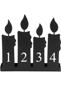 POSIWIO Świecznik w kolorze czarnym - 30 x 28 x 8 cm ze sklepu Limango Polska w kategorii Świeczniki - zdjęcie 188165218