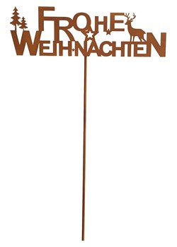 POSIWIO Dekoracja ogrodowa w kolorze brązowym - 35 x 85 cm ze sklepu Limango Polska w kategorii Dekoracje i akcesoria ogrodowe - zdjęcie 188165219