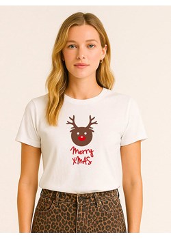 WOOOP Koszulka "Merry Xmas" w kolorze białym ze sklepu Limango Polska w kategorii Bluzki damskie - zdjęcie 188165739