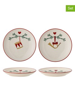 Bloomingville Talerze (2 szt.) "Yule" w kolorze beżowym na pieczywo - Ø 16 cm ze sklepu Limango Polska w kategorii Naczynia - zdjęcie 188165849