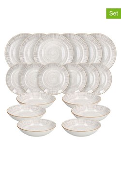 Tognana 18-częściowy zestaw "Madison Virtuo" w kolorze biało-beżowym ze sklepu Limango Polska w kategorii Naczynia - zdjęcie 188166045